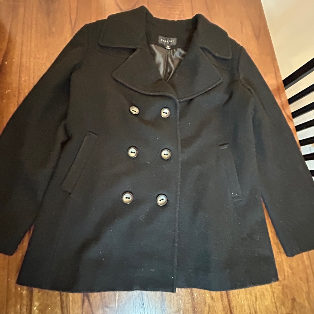 Braetan Classic Black Peacoat - Picture 1 of 6
